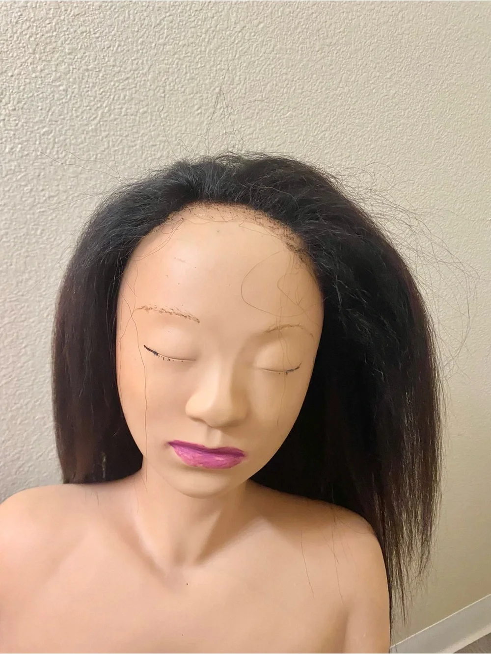 Kinky Straight UNICE Human Hair Wig 22”